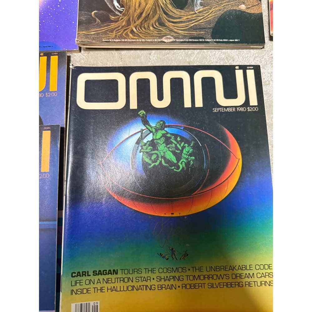 Lot of 10 Vintage OMNI Magazines 1980 Science Fiction Fact Carl Sagan 2nd Anniv - Picture 5 of 16